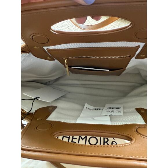 New with Tags Themoirè DHEA STRAW SHELL / CARAMEL Shoulder or Strap - Picture 6 of 6